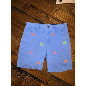 Vineyard Vines‎ Breaker Shorts Mens 32 Blue Embroidered Skipjack Casual Chino